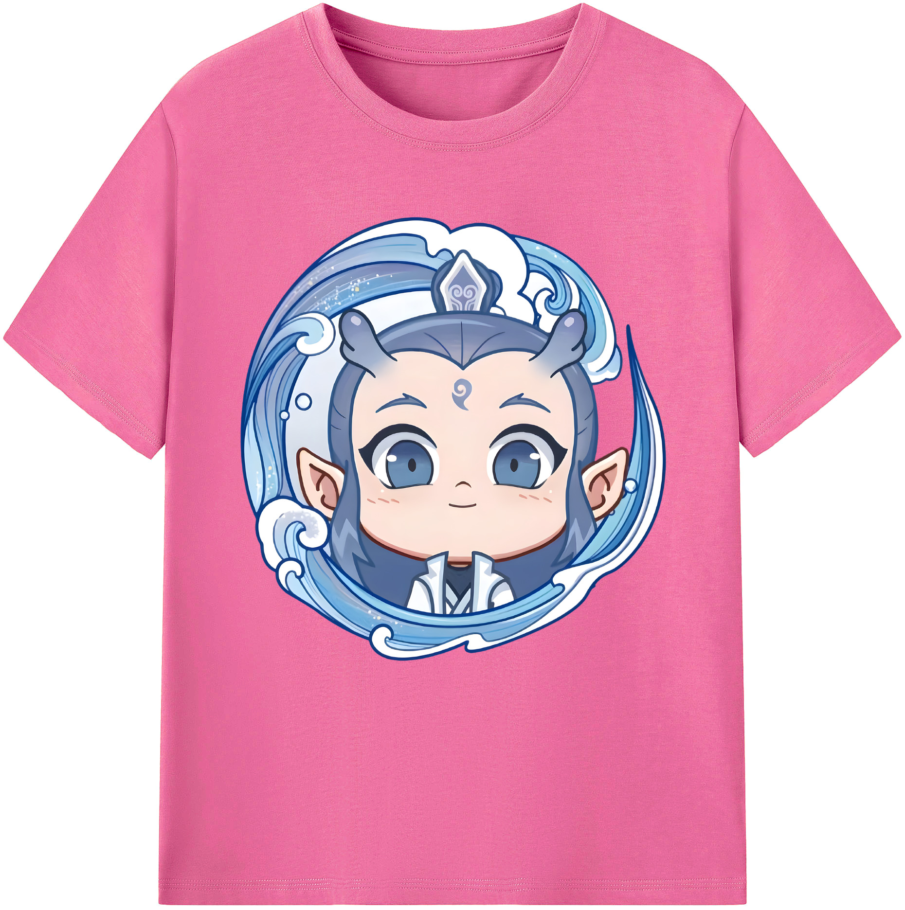 （画像用） Ne Zha 2 ナタ 魔童の大暴れ レディースカジュアルプリントTシャツ（綿100％）